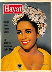 HAYAT Dergisi 4 Kasım 1965 Sayı : 45 - Kapak : Elizabeth Taylor - Dünyanın En Pahalı Otomobili Rolls-Royce 59 Yıllık Bir Geleneği Yıktı NDR88767 - 1