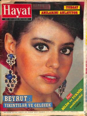 HAYAT DERGİSİ 4 NİSAN 1983 SAYI 14 KAPAK ALESSANDRA MUSSOLINI , Beyrut, Kraliçe Elizabeth Ve Diana NDR74320 - 1