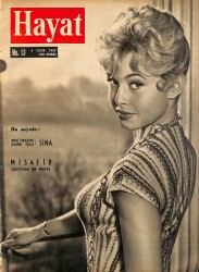 Hayat Dergisi 4 Ocak 1957 Sayı : 13 - Kapak : Brigitte Bardot - Evlenmek 20 Dolar NDR90727 - Gökçekoleksiyon