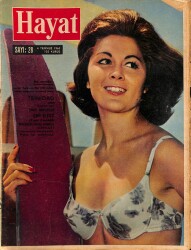 HAYAT DERGİSİ 4 Temmuz 1963 Sayı: 28 - Kapak: Janne Ettebarat - Sarışın Liz, Burton'u Büsbütün Büyüledi - Viyana'nın 3 Hususiyeti NDR89231 - Gökçekoleksiyon