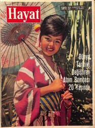 HAYAT DERGİSİ 5 Ağustos 1965 Sayı: 32 - Kapak: Susumi Hani - Atom Bombası 20 Yaşında - Brigitte Bardot'a Gene Rahat Vermediler NDR88973 - Gökçekoleksiyon