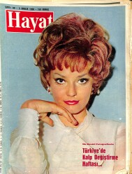 HAYAT DERGİSİ 5 Aralık 1968 Sayı: 50 Kapak: Paola Rossi - Cehennem Yarışı Türkiye'den Geçti NDR88569 - Gökçekoleksiyon