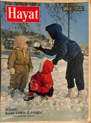 HAYAT DERGİSİ 5 Mart 1964 Sayı: 11 - Kapak: Karda Çocuklar - Kıbrıslı Türklerin Örf Ve Adetleri NDR89209 - Gökçekoleksiyon