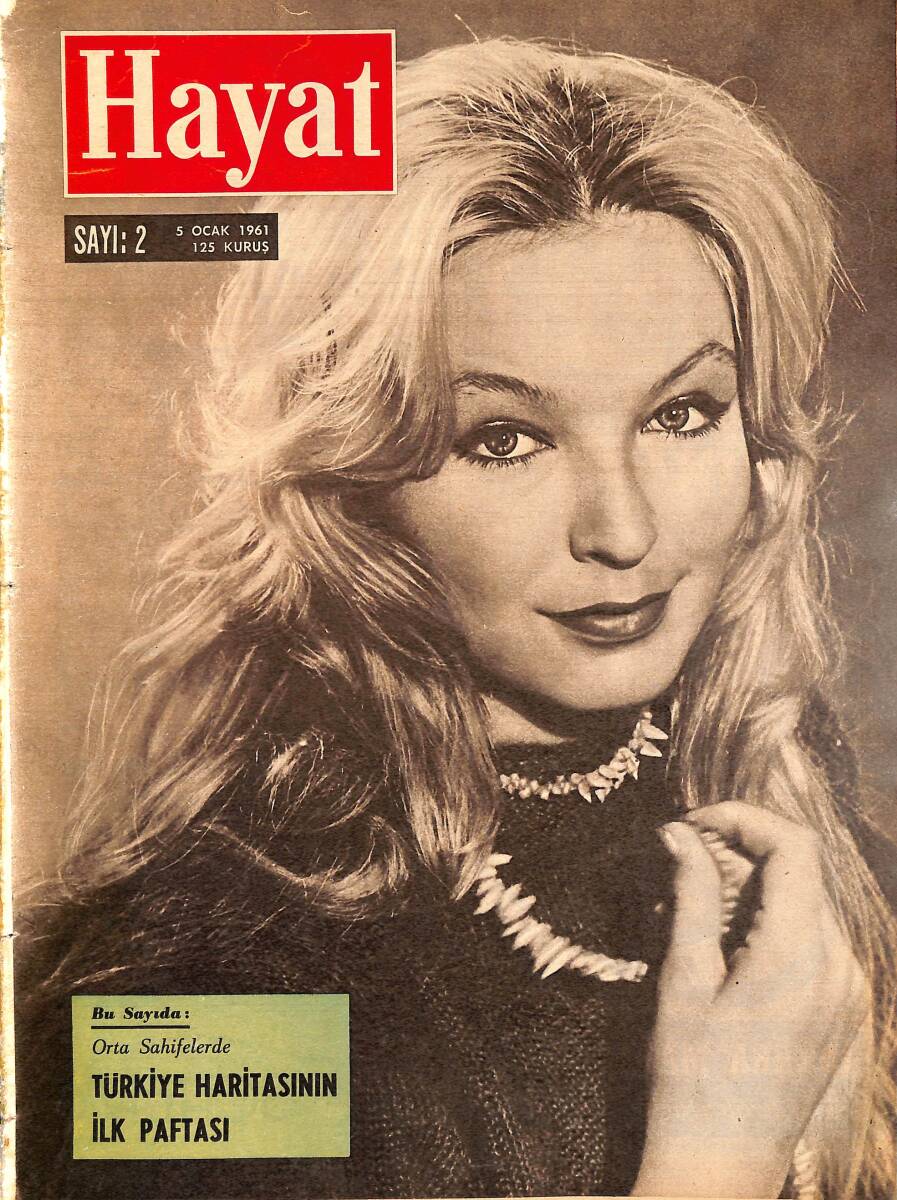 Hayat Dergisi 5 Ocak 1961 Sayı: 2 - Kapak: Marina Vlady NDR98443 - 1