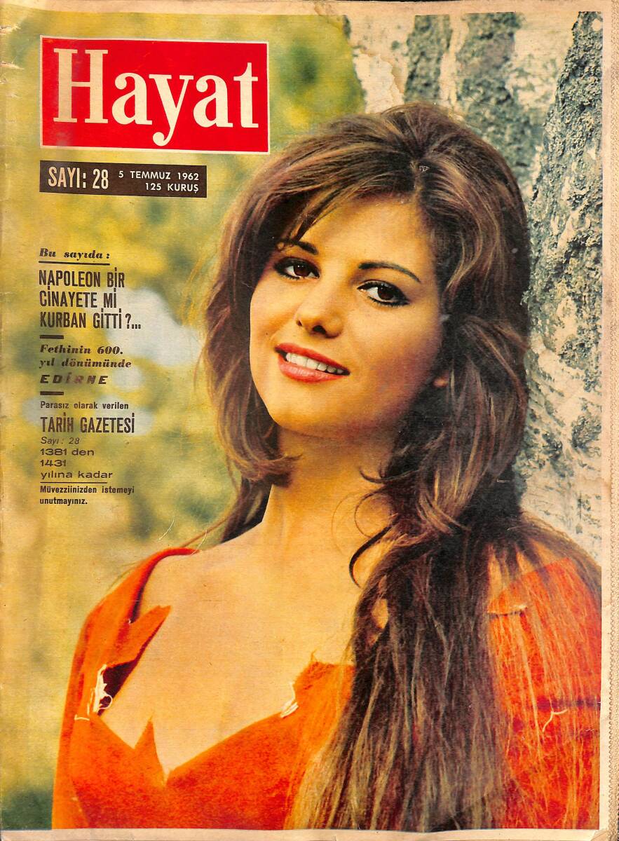 HAYAT Dergisi 5 Temmuz 1962 Sayı: 28 - Sinatra Hala Eski Karısına Aşık - Claudia Cardinale Şöhret Yolunda Yükseliyor NDR96184 - 1