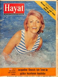 Hayat Dergisi 5 Temmuz 1973 Sayı: 28 - Kapak: İngeborg Schoner - Jacqueline Onassis - Moşe Dayan - Brigitte Bardot NDR89979 - Gökçekoleksiyon