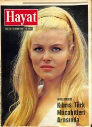 HAYAT DERGİSİ 6 Haziran 1968 Sayı : 24 - Kapak : Olinka Berova - Ankara'lı Kadınların Hedefi Otomobil Ehliyeti - Osmanlı Padişahların Hayat Hikayeleri NDR88783 - Gökçekoleksiyon