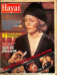 Hayat Dergisi 6 Mayıs 1985 Sayı: 18 - Kapak: Faye Dunaway - Kazım Taşkent - Poster 