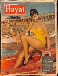 HAYAT Dergisi 7 Ağustos 1959 Sayı: 32 - Kapak: Adriana Florentini - Dünyanın En Meşhur Saati 100 Yaşında: Big Ben NDR89288 - Gökçekoleksiyon