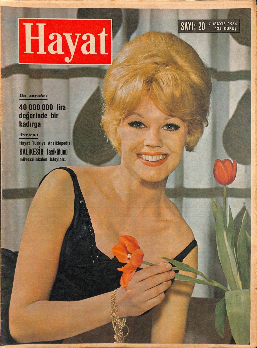 HAYAT DERGİSİ 7 Mayıs 1964 Sayı: 20 - Kapak: İncela Brinder - Castro'nun Kızıl Kübasında Gece Hayatı NDR88893 - 1