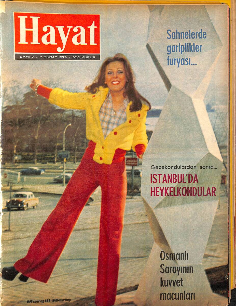Hayat Dergisi 7Şubat 1974 Sayı: 7 - Kapak: Mergül Meriç - Barış Manço - Zeki Müren - Sevim Tuna - Nurhan Damcıoğlu - Muhammed Ali NDR96423 - 1