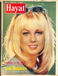 HAYAT Dergisi 8 Şubat 1968 Sayı : 7 - Kapak : Mylene Demongeot - Pasaklı Liz Taylor Modacı Oluyor... NDR88741 - Gökçekoleksiyon