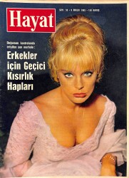 HAYAT DERGİSİ 9 Aralık 1965 Sayı: 50 - Kapak: Elke Sommer - Christine Keeler Artık Mesut - Elmas Kralı Kızını Evlendirdi NDR89227 - Gökçekoleksiyon