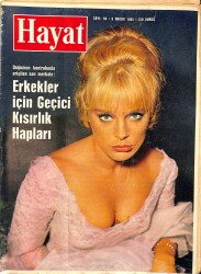 HAYAT DERGİSİ 9 Aralık 1965 Sayı:50 - Kapak:Elke Sommer - Elmas Kralı Kızını Evlendirdi - Koreli Kadınlar Türkleri Bütün Erkeklere Tercih Ediyor NDR88675 - Gökçekoleksiyon