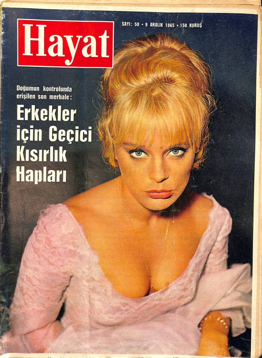 HAYAT DERGİSİ 9 Aralık 1965 Sayı:50 - Kapak:Elke Sommer - Elmas Kralı Kızını Evlendirdi - Koreli Kadınlar Türkleri Bütün Erkeklere Tercih Ediyor NDR88675 - 1