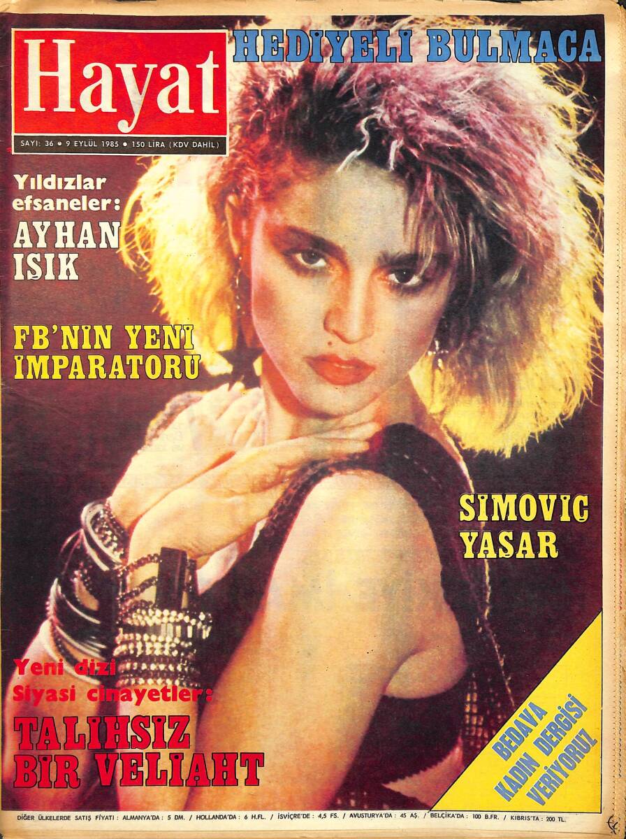 Hayat Dergisi 9 Eylül 1985 Sayı: 36 - Yıldızlar Efsanesi 