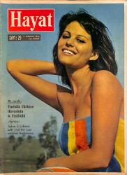 HAYAT DERGİSİ 9 Temmuz 1964 Sayı: 29 - Kapak: Claudia Cardinale - İnönü Batı Başkentlerinde Batılı Liderlerde Görüştü NDR88986 - Gökçekoleksiyon