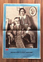 Hayat Dergisi Abdulhak Hamid ve Zevcesi Lüsyen Hanım Poster (34x50 cm) EFM7492 - Gökçekoleksiyon