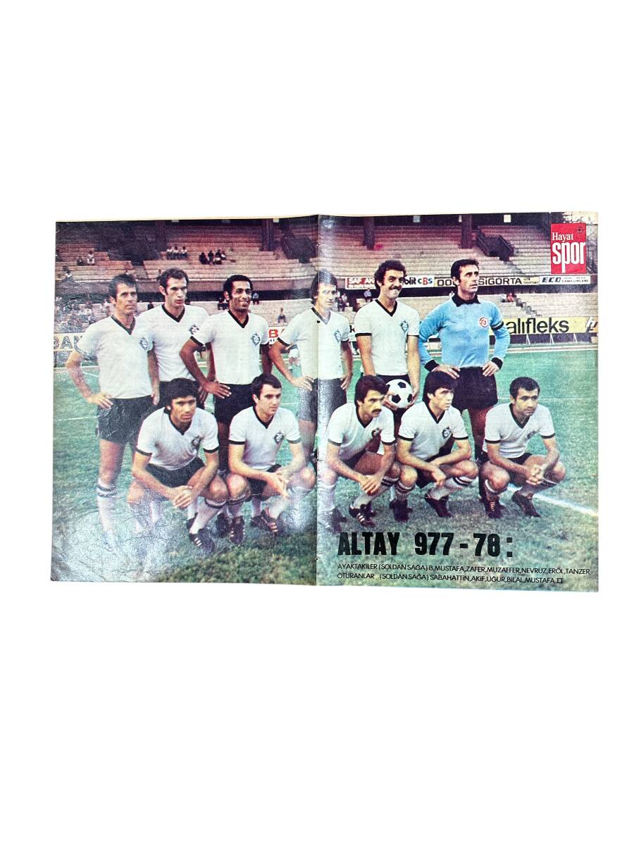 Hayat Dergisi Altay 1977-78 Sezonu Oyuncu Kadrosu Poster KRT23394 - 1