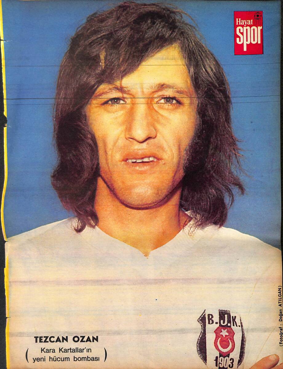 Hayat Dergisi Beşiktaş Futbolcu Tezcan Ozan Poster KRT21140 - 1