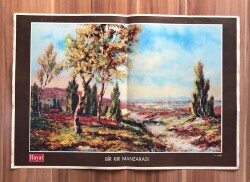 Hayat Dergisi Bir Kır Manzarası Poster (34x50 cm) EFM7490 - Gökçekoleksiyon