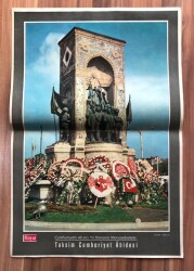 Hayat Dergisi Cumhuriyetin 40.Yılı Taksim Abidesi Poster (34x50 cm) EFM7480 - Gökçekoleksiyon