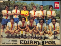 Hayat Dergisi Edirnespor Oyuncu Kadrosu Poster KRT21086 - Gökçekoleksiyon