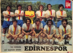 Hayat Dergisi Edirnespor Oyuncu Kadrosu Poster KRT21108 - Gökçekoleksiyon