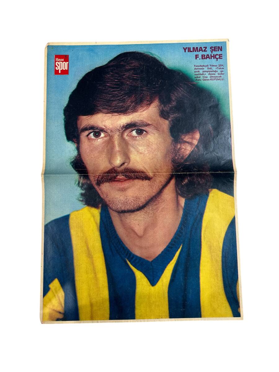 Hayat Dergisi Fenerbahçe Futbolcu Yılmaz Şen Poster KRT23273 - 1