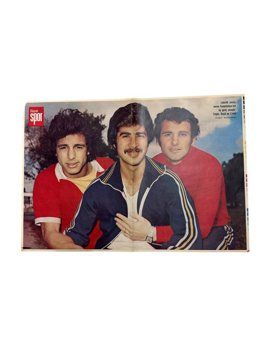 Hayat Dergisi Fenerbahçe Futbolcuları Engin-Raşit-Cemil Poster KRT23259 - 1