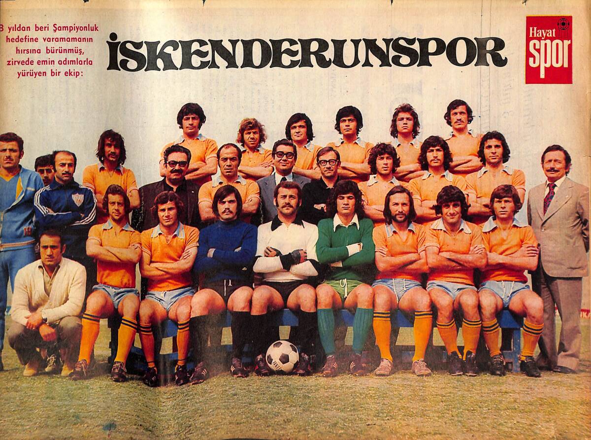 Hayat Dergisi İskenderunspor Oyuncu Kadrosu Poster KRT21097 - 1
