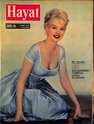 HAYAT DERGİSİ Sayı 10 6 Mart 1959 - Kapak Mylene De Mongeot - 2. Bölüm, Saray Kahyasının Kaleminden, Kraliçe Elizabeth Ve Prens Philip NDR68900 - Gökçekoleksiyon