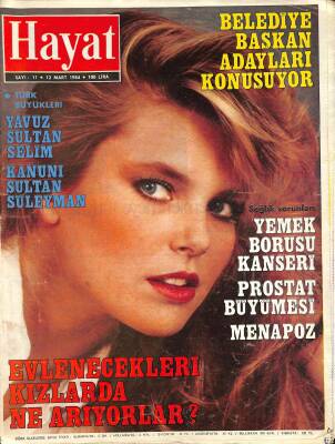 Hayat Dergisi Sayı 11 - 12 Mart 1984 - Christie Brinkley, Özal, Arafat-Hüseyin Zirvesi NDR85479 - 1