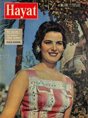 HAYAT DERGİSİ Sayı 110 14 Kasım 1958 - Kapak Gülten Dana - Yahya Kemal NDR69067 - 1