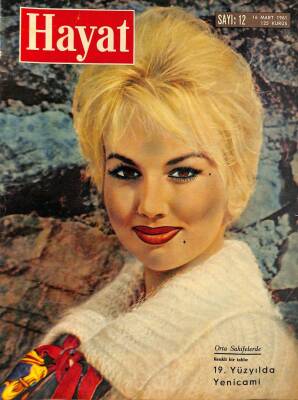 HAYAT DERGİSİ Sayı 12 16 Mart 1961 - Kapak Mylene Demongeot - Marilyn Monroe Anlatıyor, Arthur Miller`le Hayatım NDR69054 - 1