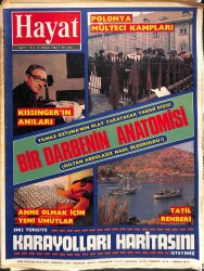 Hayat Dergisi Sayı 15 (12 Nisan 1982) İsrail Protesto Ediliyor, Polonya Mültecileri, Kadın Trafik Polisleri, Marie Laurencin Tablo Poster, Nükhet Duru NDR74350 - Gökçekoleksiyon