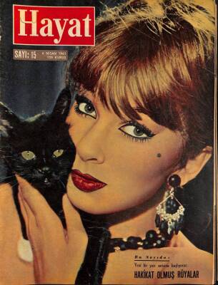 HAYAT DERGİSİ Sayı 15 6 Nisan 1961 - Kapak Dany Saval - Daliah Lawie - Türk Hamamı Poster NDR69029 - 1