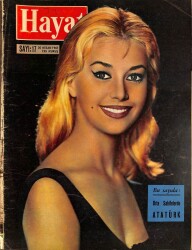 HAYAT DERGİSİ Sayı 17 20 Nisan 1961 - Kemal Atatürk Posteri - Fezaya Gidecek Kadın - Kadın Futbolcular NDR69028 - Gökçekoleksiyon