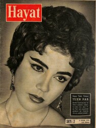 HAYAT DERGİSİ Sayı 2 9 Ocak 1959 - Kapak Tijen Par - Tevfik Fikret Posteri NDR69071 - Gökçekoleksiyon