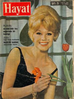 Hayat Dergisi Sayı 20 7 Mayıs 1964 - Kapak Incela Brinder NDR68869 - 1