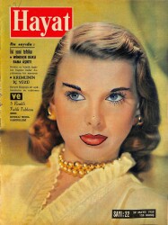 HAYAT DERGİSİ Sayı 22 29 Mayıs 1959 - Kapak Genç Kadın Portresi Camera Clix - Thelma Furness - Fatih Sultan Mehmet Posteri NDR69075 - Gökçekoleksiyon