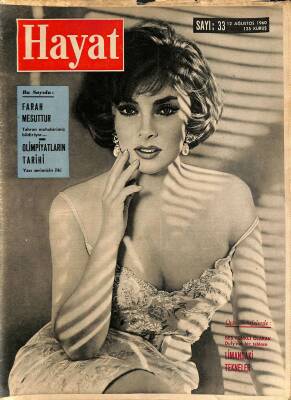Hayat Dergisi Sayı 33 12 Ağustos 1960 - Kapak Gina Lollobrigida, Farah, Kerwin Mathews, Tina Louise NDR84603 - 1