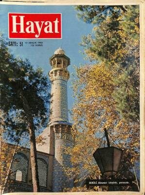 HAYAT DERGİSİ Sayı 51 12 Aralık 1963 - Kapak Tahranda Spehsalar Camiinin Bir Minaresi - Kennedy`nin Katili Oswald NDR69286 - 1