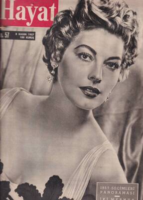 HAYAT DERGİSİ Sayı 58 15 Kasım 1957 - Kapak Shirley Eaton NDR54441 - 1