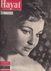 HAYAT DERGİSİ Sayı 59 22 Kasım 1957 - Kapak Yvonne Furneaux - Ingrid Bergman NDR54439 - Gökçekoleksiyon