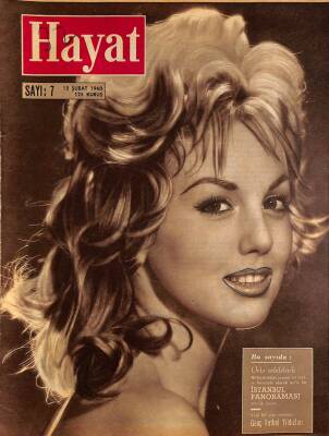 HAYAT DERGİSİ Sayı 7 12 Şubat 1960 - Kapak Mylene Demongeot - Beşiktaşlı Necmi - Mylene Demongeot NDR69050 - 1