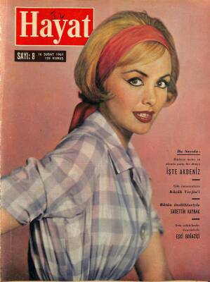 HAYAT DERGİSİ Sayı 8 16 Şubat 1961 - Kapak Sarah Branch - Sophia Loren NDR69087 - 1