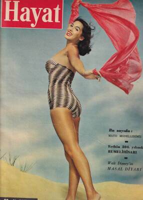 Hayat Dergisi Sayı3324 Mayıs 1957 (Kapak Rosemary RomanÇizgilerle Konuşan Akıl HastalarıPoster RumelihisarıTürkiyenin En Küçük Tiyatrosu) NDR53273 - 2