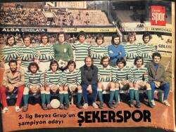 Hayat Dergisi Şekerspor Oyuncu Kadrosu Poster KRT21144 - Gökçekoleksiyon