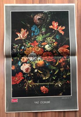 Hayat Dergisi Yaz Çiçekleri Poster (34x50 cm) EFM7485 - 1